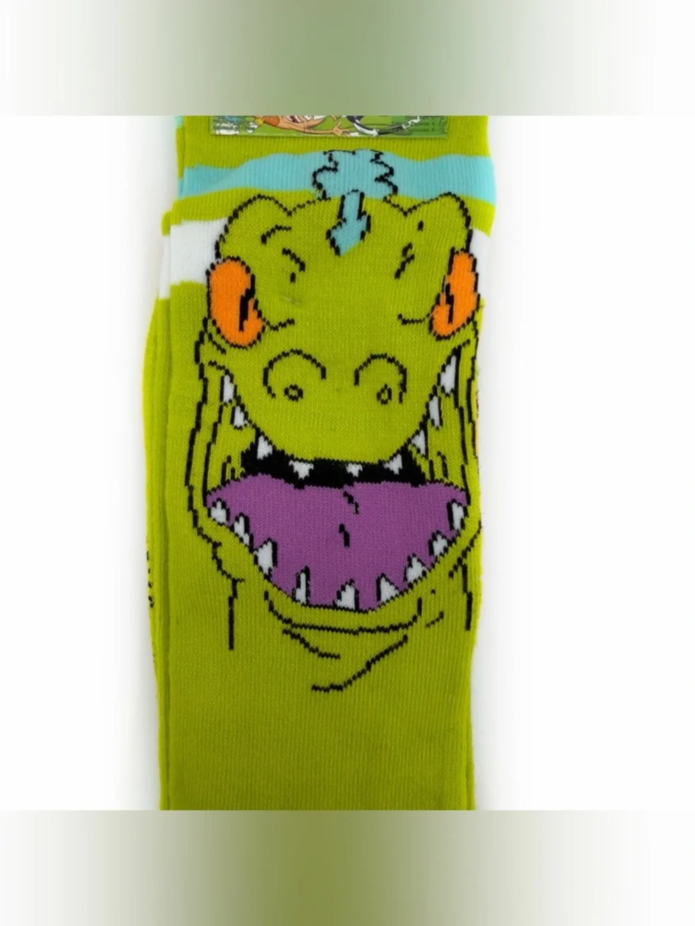 Nickelodeon Rugrats Crew Socks Mens Womens Reptar Chuckie Novelty Gift